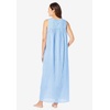 Only Necessities Plus Size Long Sleeveless Floral Nightgown