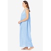 Only Necessities Plus Size Long Sleeveless Floral Nightgown