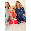Dreams & Co. Plus Size Classic Flannel Pajama Set(Soft Iris Plaid)