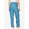 Dreams & Co. Plus Size Knit Sleep Pant(Evening Blue Hearts)