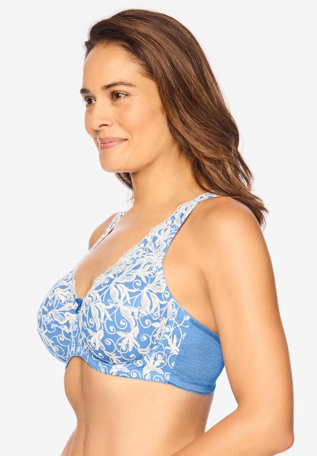 image:imageAmoureuse Womens Plus Size Embroidered Underwire BraClassic Red
