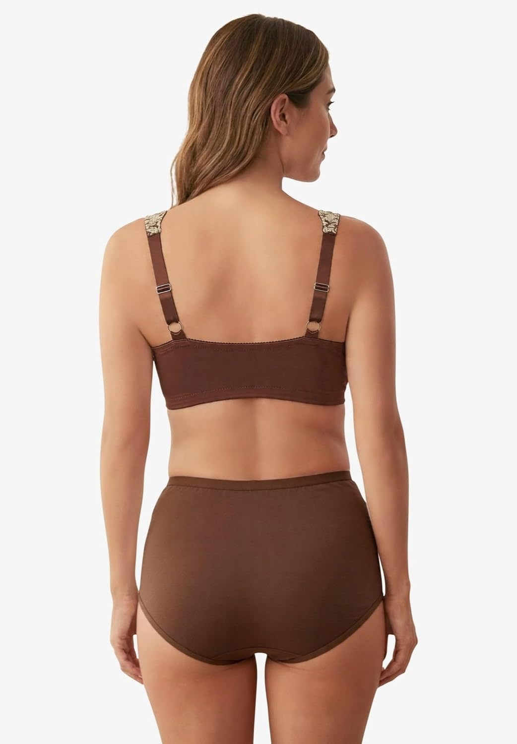 image:imageAmoureuse Womens Plus Size Embroidered Underwire BraRich Mocha