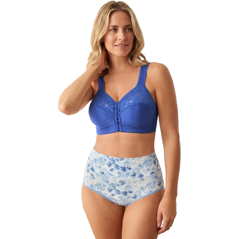 image:imageComfort Choice Womens Plus Size Easy Enhancer Wireless BraTrue Blue