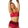 Poppy Red Scattered Hearts