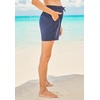 Women’s Plus Size Taslon Cover Up Bottom with Elastic Waist(Black)