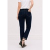 ellos Comfortable Women’s Plus Size Boyfriend Jeans Stretch Denim Mid-Rise(Dark Wash)