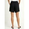 ellos Plus Size Relaxed Fit Elastic Waistband Stretch Jersey Shorts(Black)