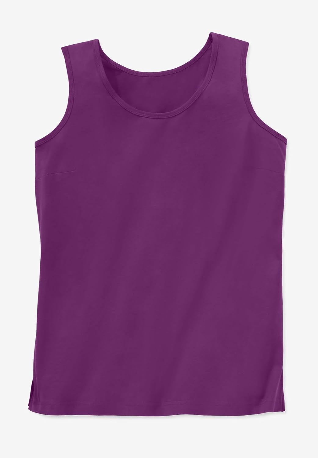 image:imageWoman Within Plus Size Perfect Printed Scoopneck TankWaterfall Multi Bloom