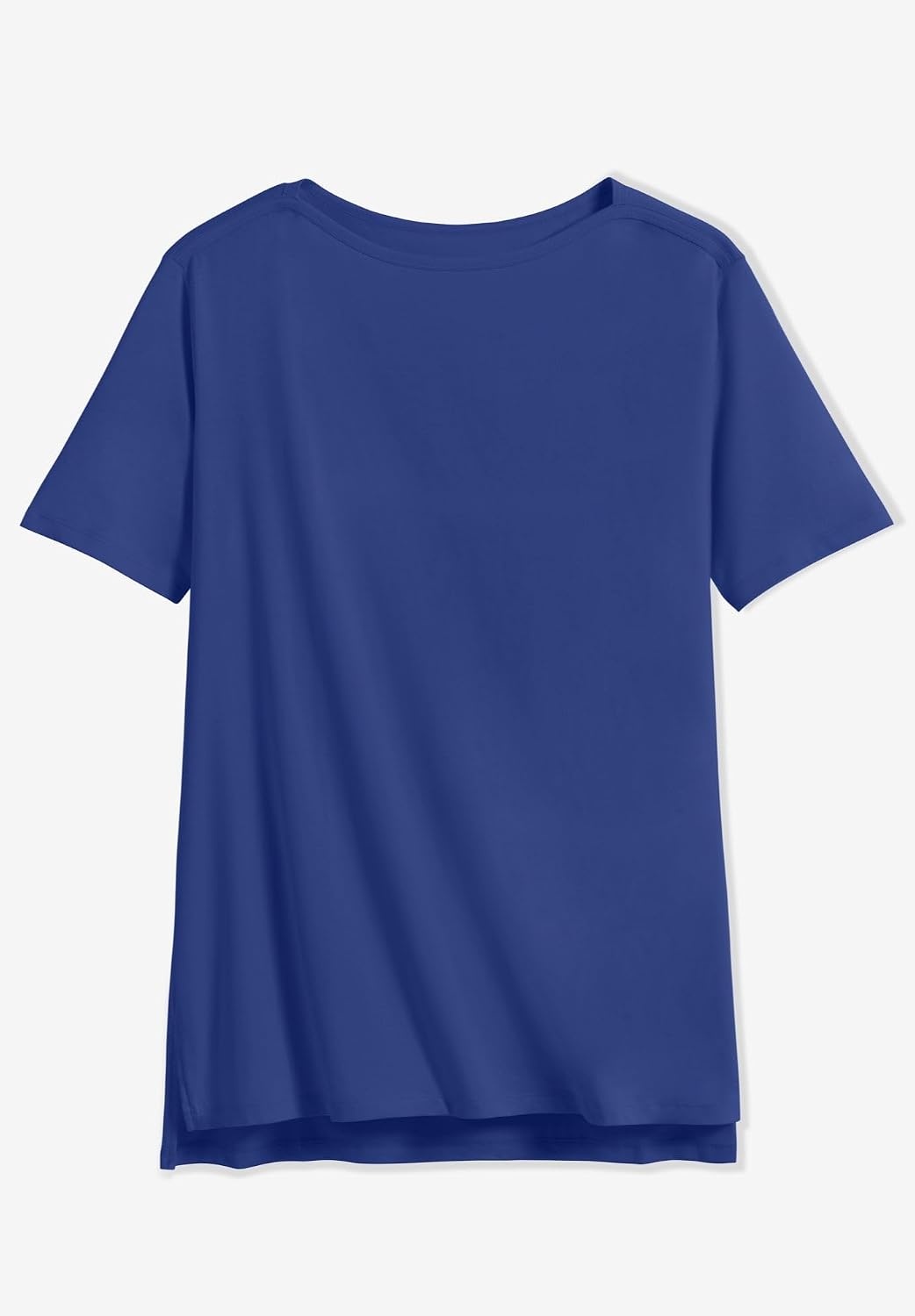 image:imageWoman Within Plus Size Perfect ShortSleeve Boatneck TunicDeep Teal