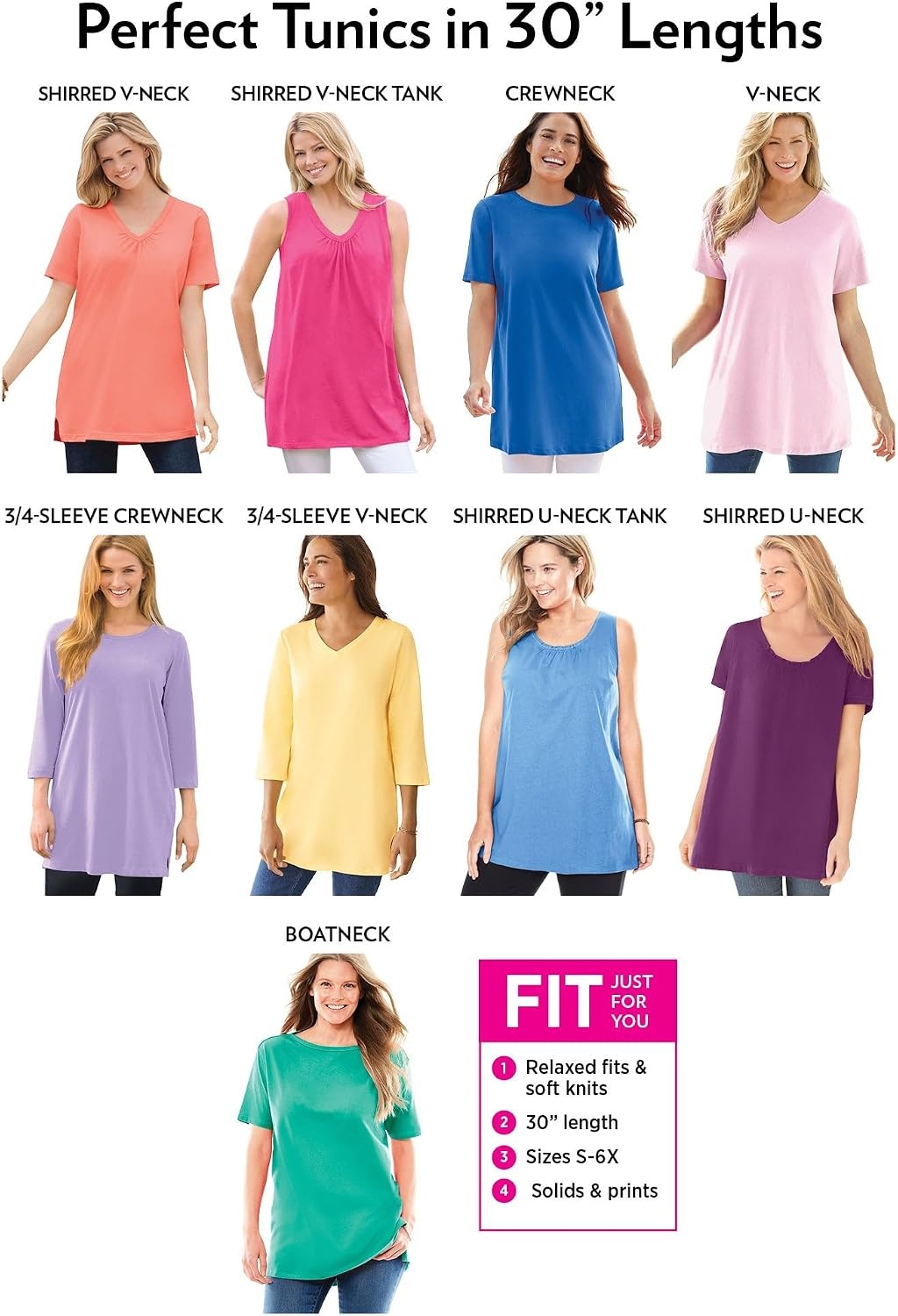 image:imageWoman Within Plus Size Perfect Sleeveless Shirred VNeck TunicDeep Teal
