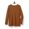 Woman Within Long-Sleeve Crewneck Soft Waffle Knit Thermal Shirt(Antique Copper)