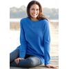 Woman Within Long-Sleeve Crewneck Soft Waffle Knit Thermal Shirt(Bright Cobalt)
