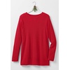 Woman Within Long-Sleeve Crewneck Soft Waffle Knit Thermal Shirt(Classic Red)