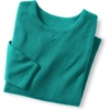 Woman Within Long-Sleeve Crewneck Soft Waffle Knit Thermal Shirt(Navy Tie Dye)