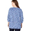 Woman Within Long-Sleeve Crewneck Soft Waffle Knit Thermal Shirt(Radiant Purple)