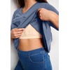 Woman Within Plus Size Built-in Bra V-Neck Short-Sleeve Tee(Pale Indigo)