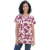 Ivory Claret Floral Vine