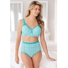 Comfort Choice Women’s Plus Size Stay-Cool Wireless T-Shirt Bra(Pretty Taupe Animal Floral)