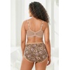 Comfort Choice Women’s Plus Size Stay-Cool Wireless T-Shirt Bra(Pretty Taupe Animal Floral)