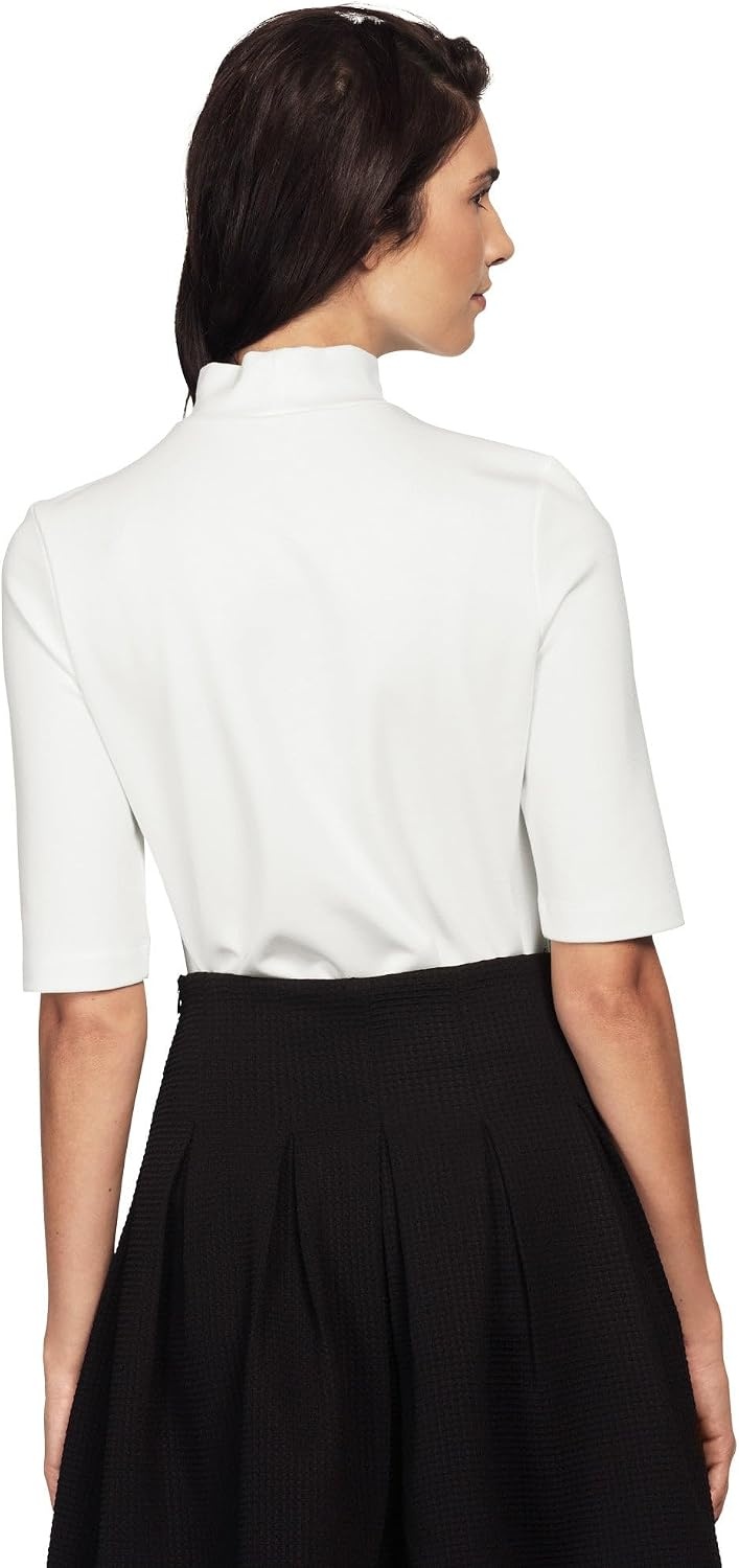 image:imageellos Plus Size Mock Neck TeeMerlot